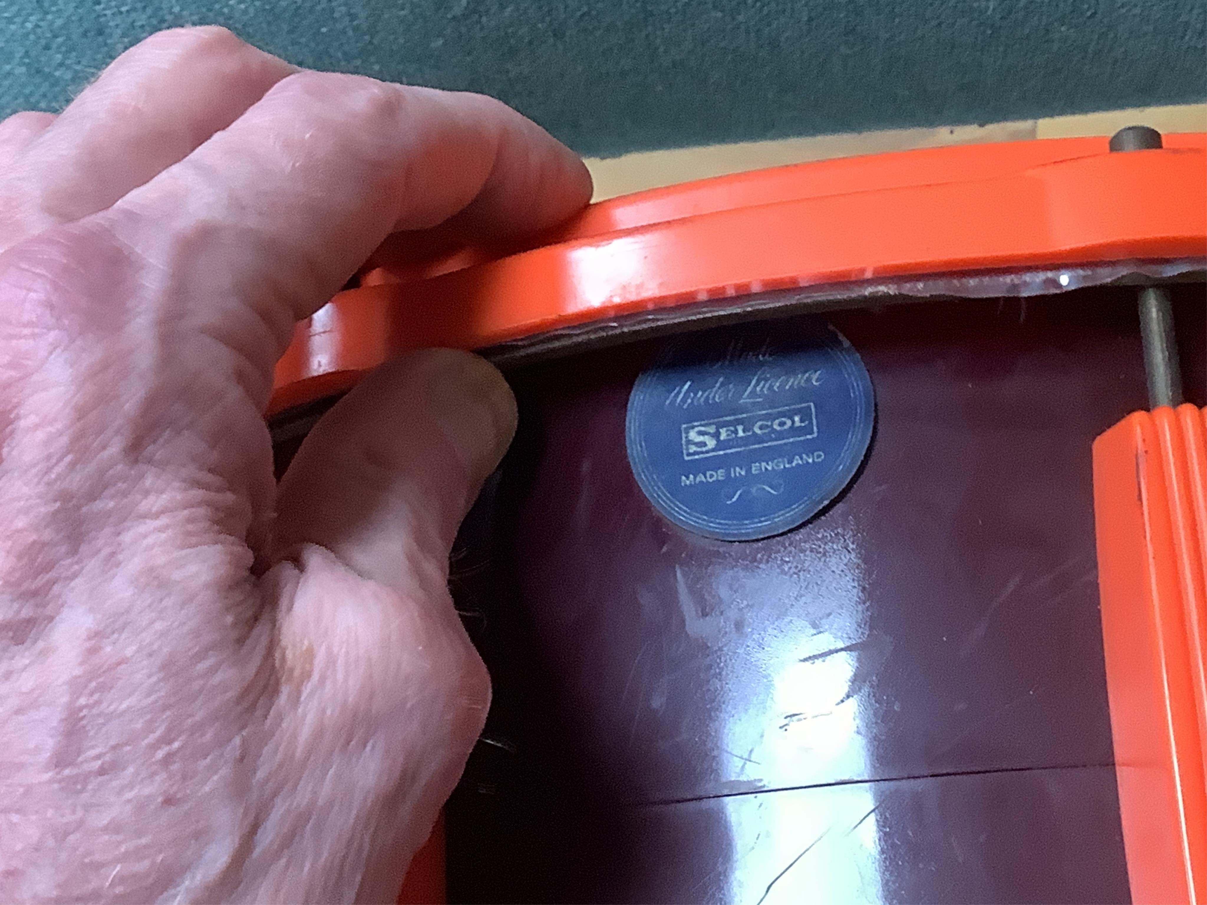 A 1960's Beatles child's plastic drum set in the original card box comprising of a snare drum on a stand, a card cut out bust of Ringo Starr, two 1960s Beatles jigsaws (unchecked) and a Beatles inflatable ball